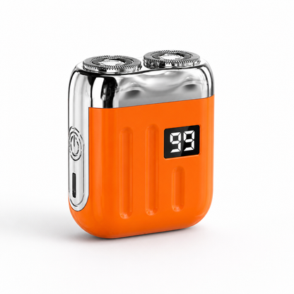 Compact USB Rechargeable Double-Head Rotary Shaver