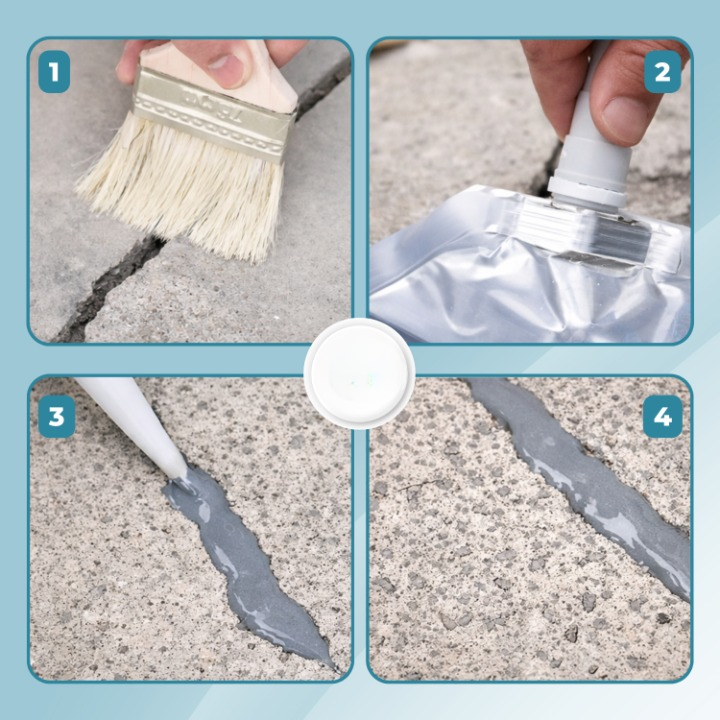 Concrete Repair Adhesive Instant Seal Weather-Resistant Eco-Friendly