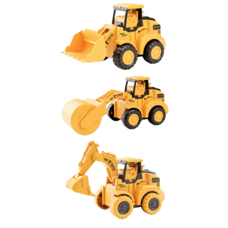 Construction Vehicle Set Durable Plastic & Movable Parts