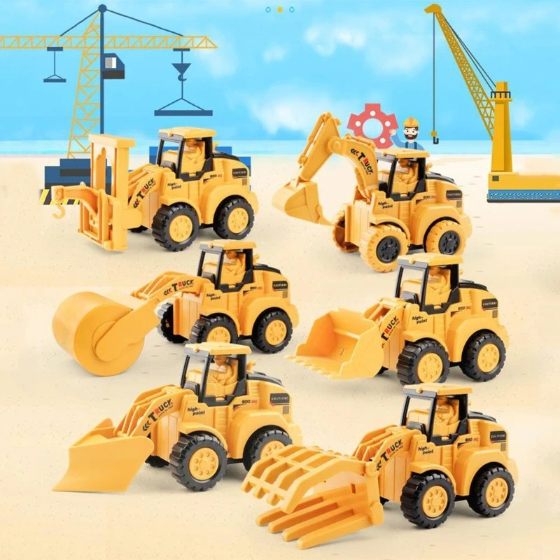 Construction Vehicle Set Durable Plastic & Movable Parts