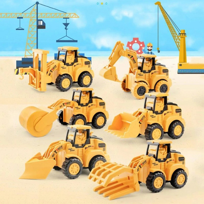 Construction Vehicle Set Durable Plastic & Movable Parts