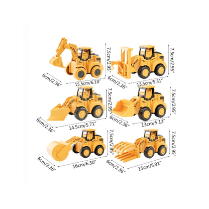 Construction Vehicle Set Durable Plastic & Movable Parts