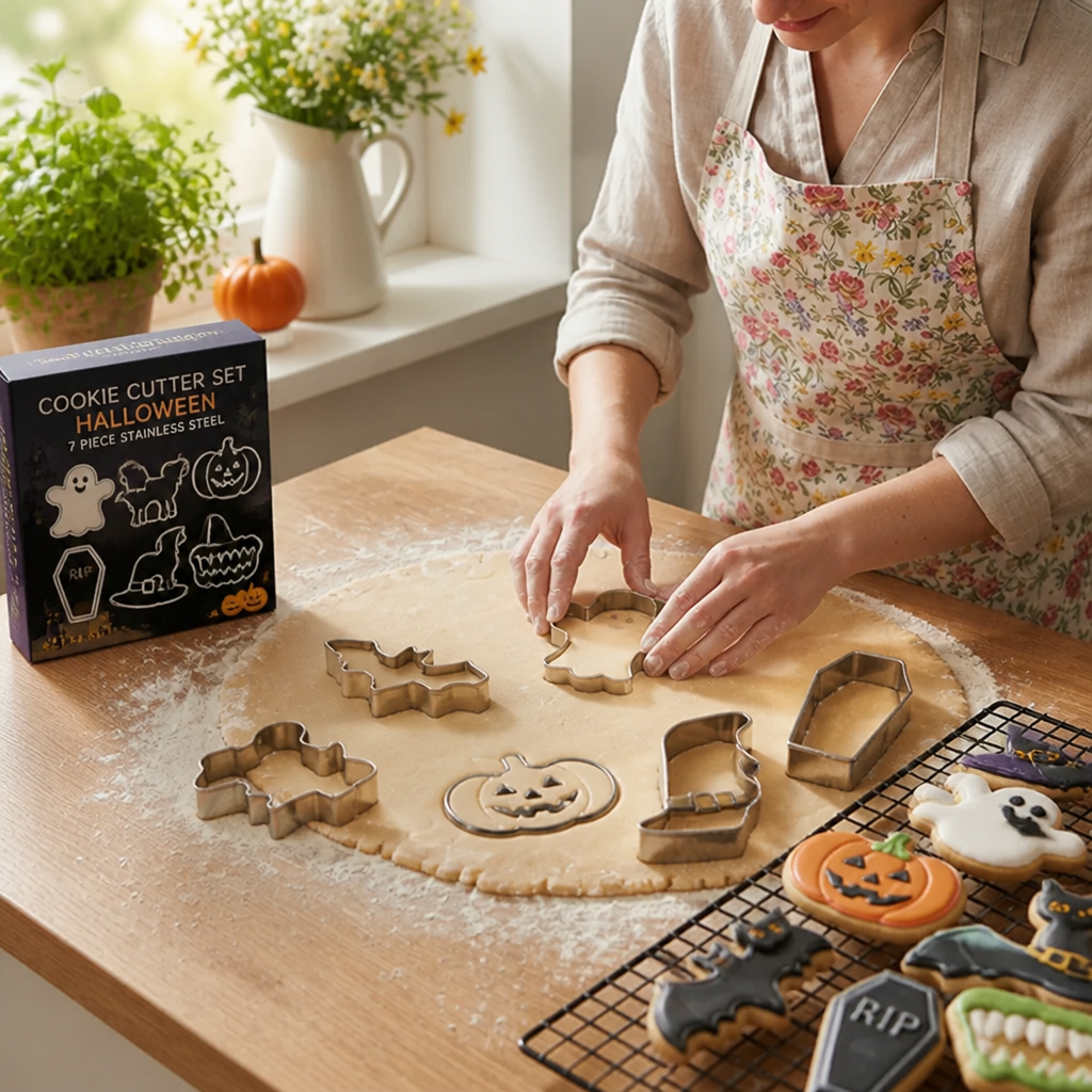 Cookie Cutter Set Halloween 7 Piece Stainless Steel