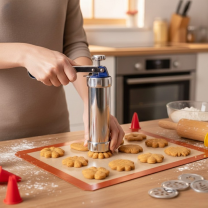 Cookie Press Adjustable Size Dial 20 Pattern Templates