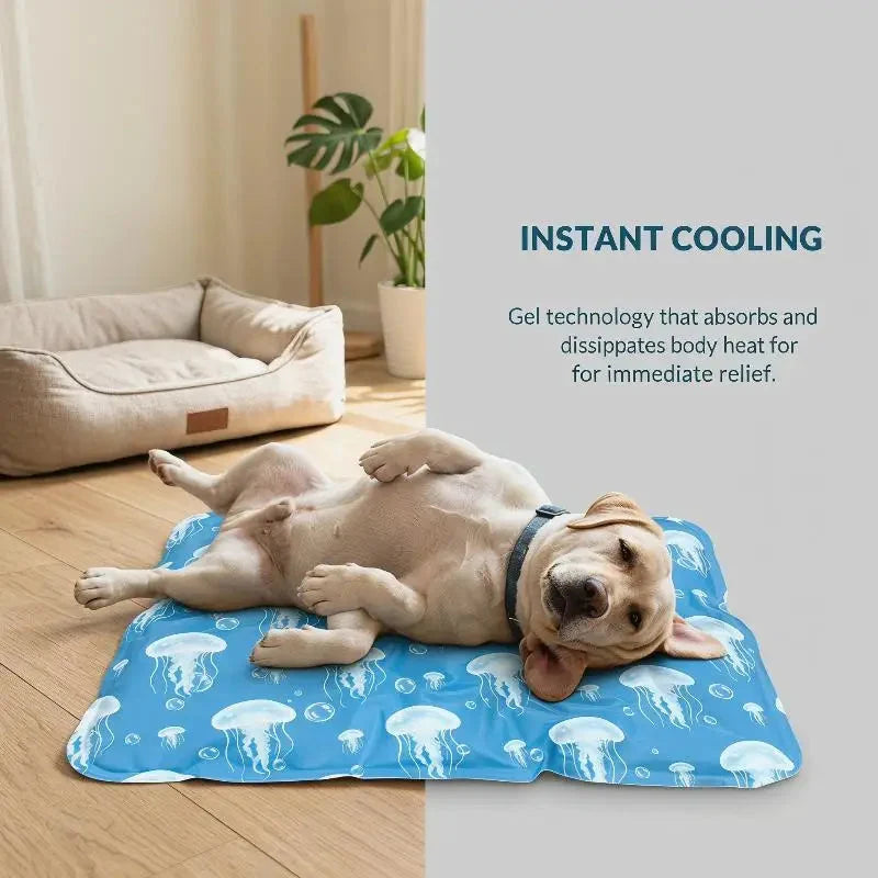 Cooling Mat Gel-Filled Faux Leather Machine Washable