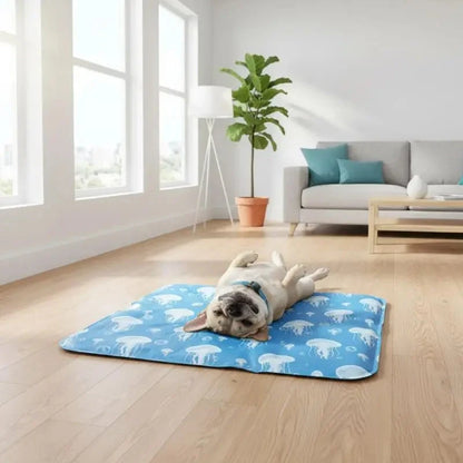 Cooling Mat Gel-Filled Faux Leather Machine Washable