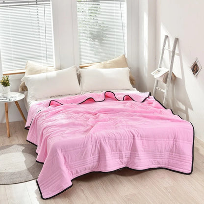 Cooling Throw Blanket Moisture-Wicking & Breathable Polyester