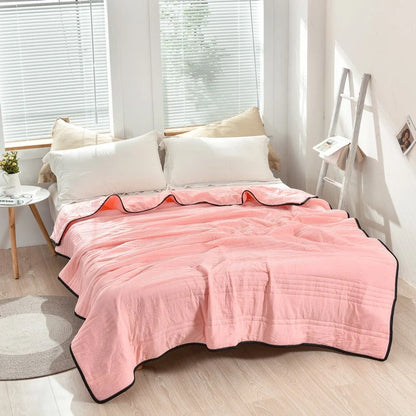 Cooling Throw Blanket Moisture-Wicking & Breathable Polyester