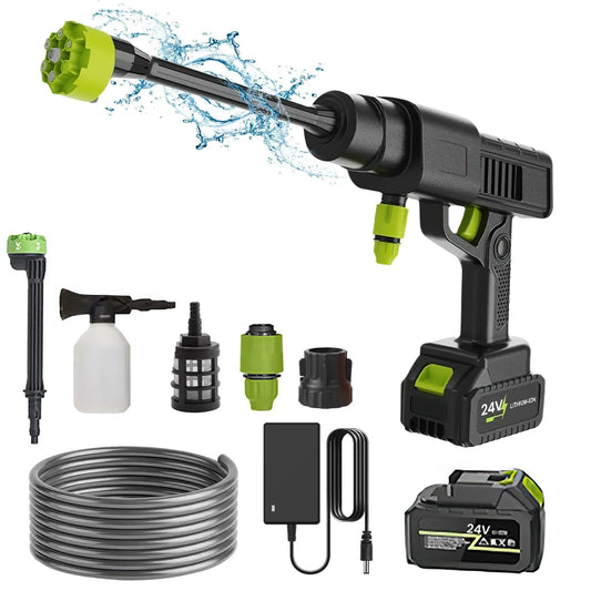Cordless Pressure Washer 24V Lithium 45 Min Runtime Self-Priming