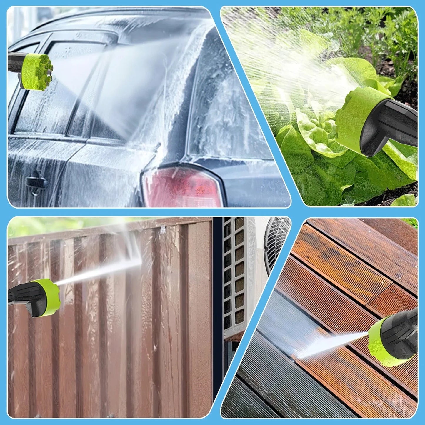 Cordless Pressure Washer 24V Lithium 45 Min Runtime Self-Priming