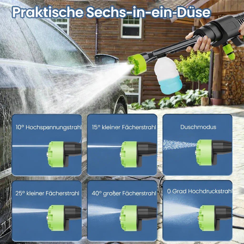 Cordless Pressure Washer 24V Lithium 45 Min Runtime Self-Priming