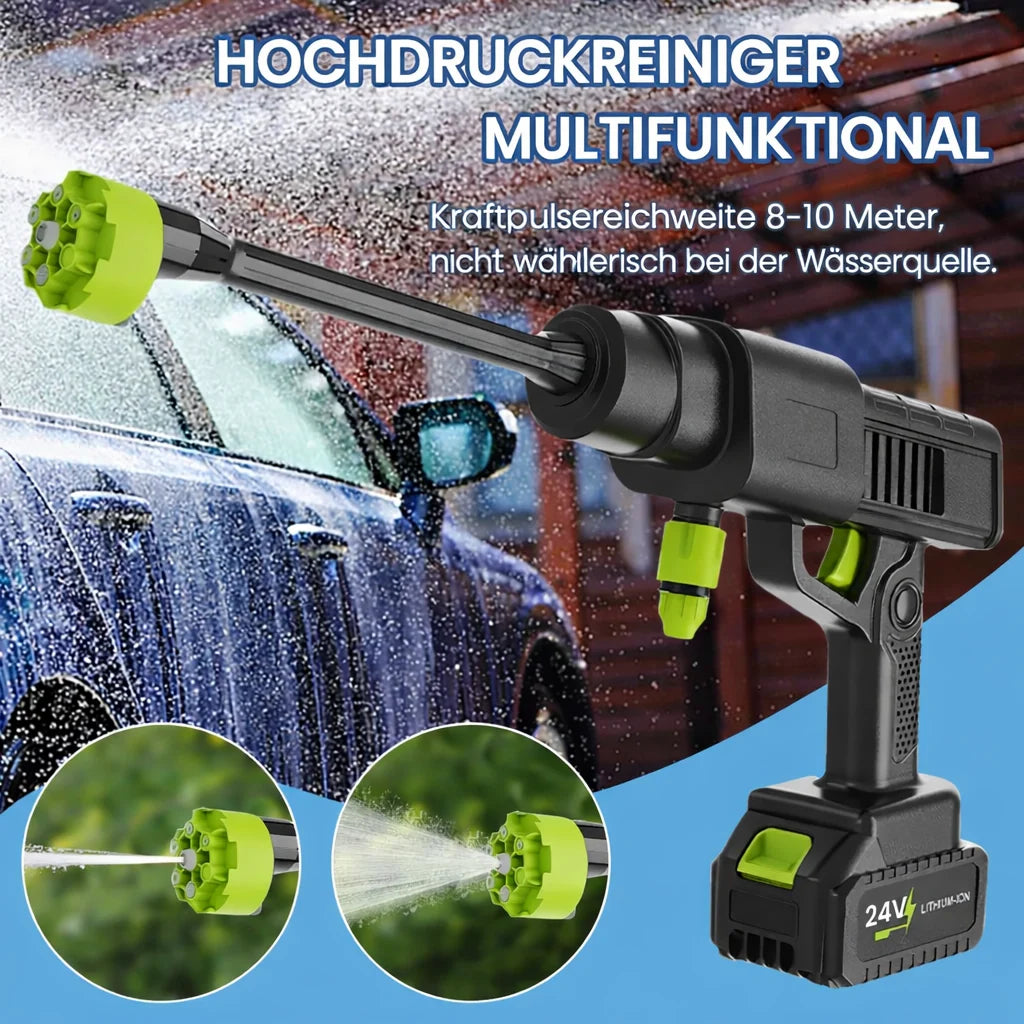 Cordless Pressure Washer 24V Lithium 45 Min Runtime Self-Priming