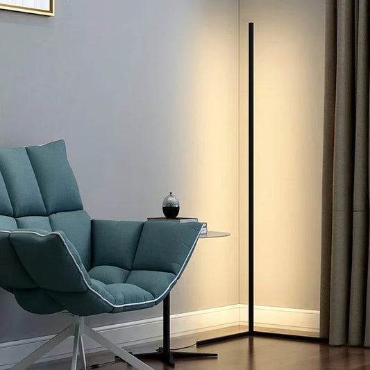 Corner Floor Lamp Dimmable Remote Three Color Temperatures