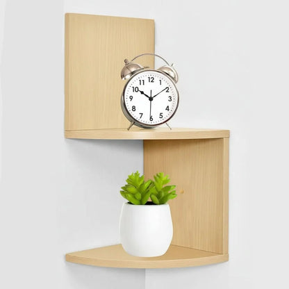 Corner Shelf Zigzag 5-Tier Space-Saving Lacquered MDF