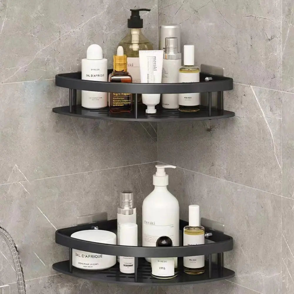 Corner Shower Shelf Drill-Free Aluminum Open Frame