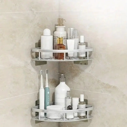 Corner Shower Shelf Drill-Free Aluminum Open Frame