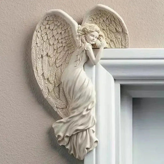 Corner Wall Decoration Angel Wing Design Resin Space-Saving