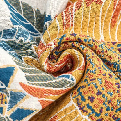 Cotton Bath Towel Sunflower Jacquard Quick-Dry