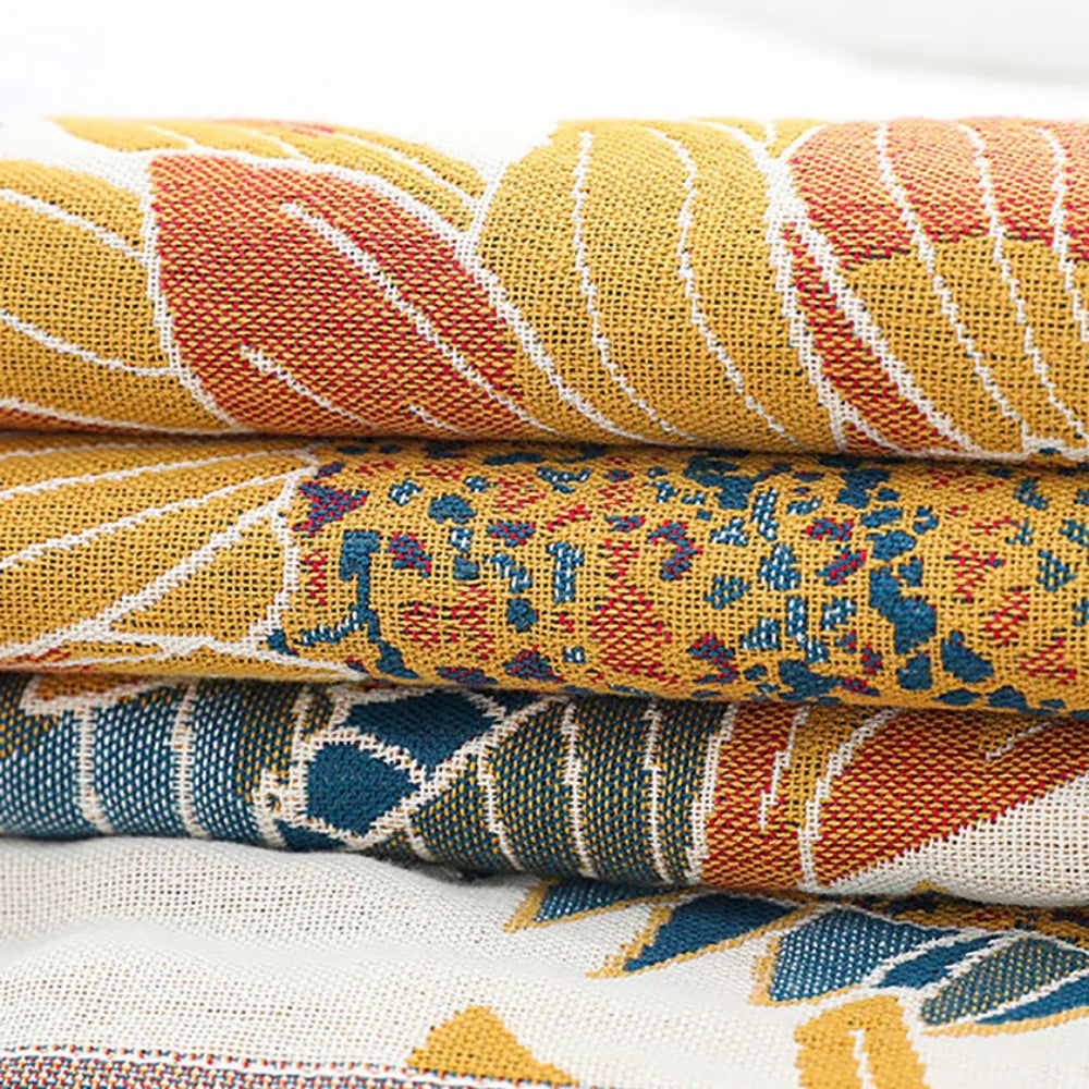 Cotton Bath Towel Sunflower Jacquard Quick-Dry