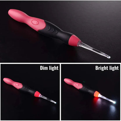 Crochet Hook Set LED Tip Interchangeable Heads