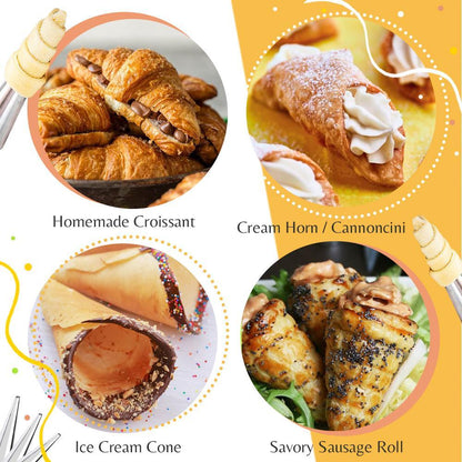 Croissant Molds Stainless Steel Oven-Safe Set Of 5
