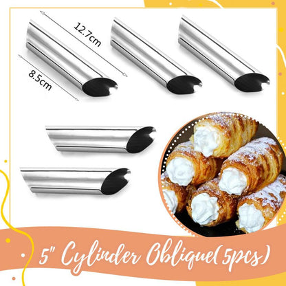 Croissant Molds Stainless Steel Oven-Safe Set Of 5