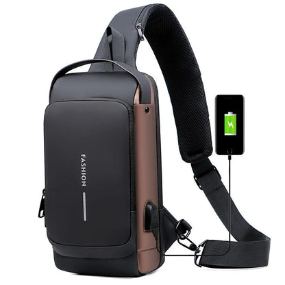 Crossbody Bag Anti-Theft TSA Lock & USB 3.0 Port