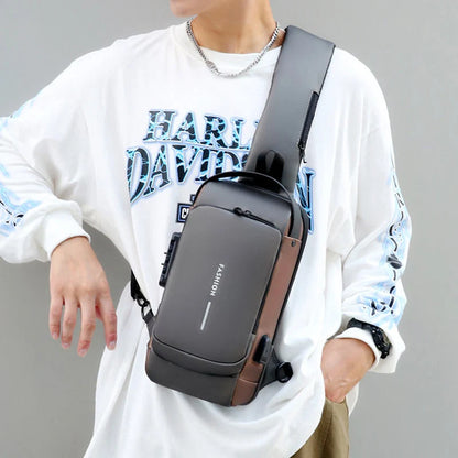 Crossbody Bag Anti-Theft TSA Lock & USB 3.0 Port