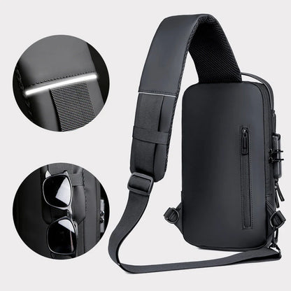 Crossbody Bag Anti-Theft TSA Lock & USB 3.0 Port