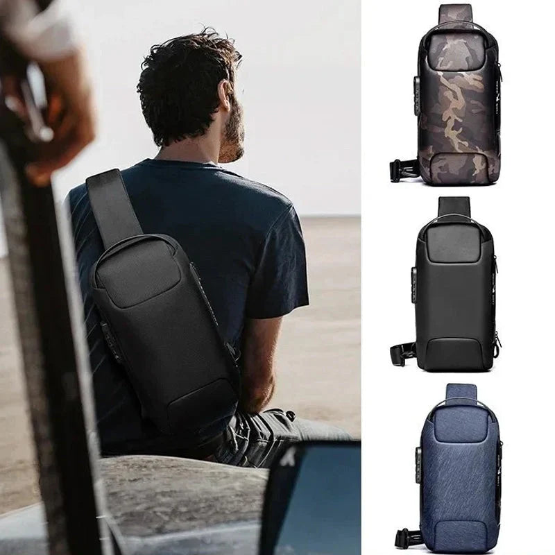 Crossbody Bag Anti-Theft TSA Lock & USB 3.0 Port