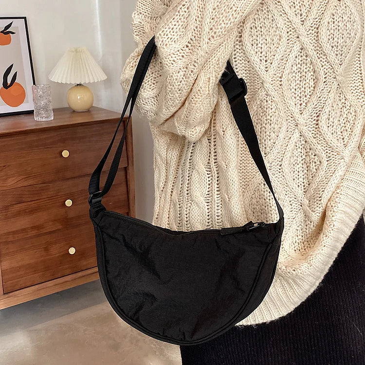 Crossbody Bag Crescent Shape Lightweight Adjustable Strap