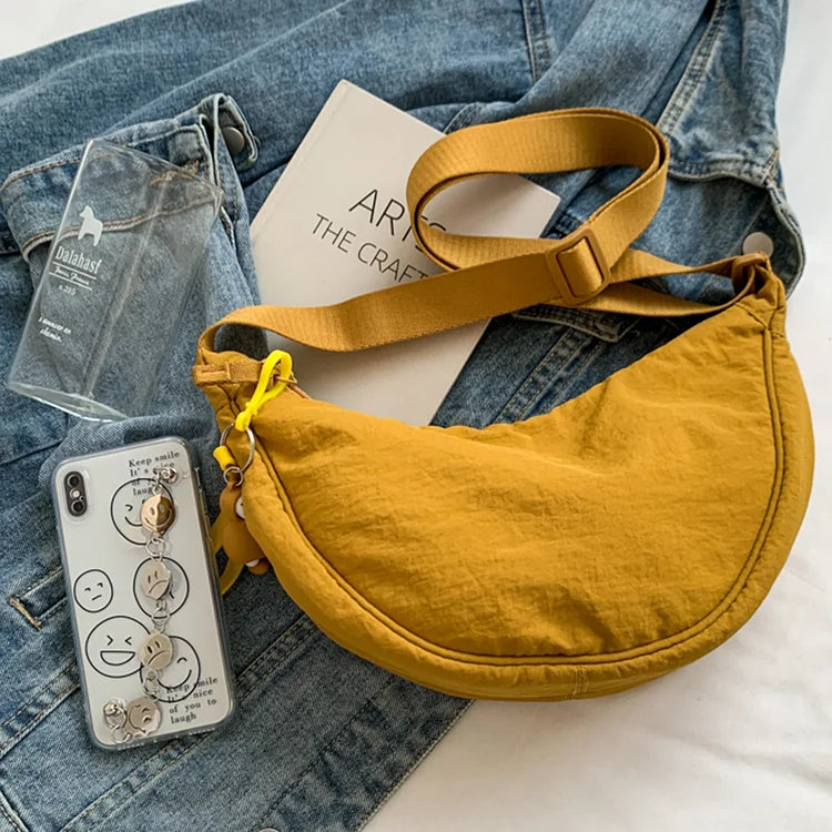 Crossbody Bag Crescent Shape Lightweight Adjustable Strap