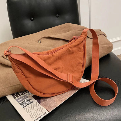 Crossbody Bag Crescent Shape Lightweight Adjustable Strap