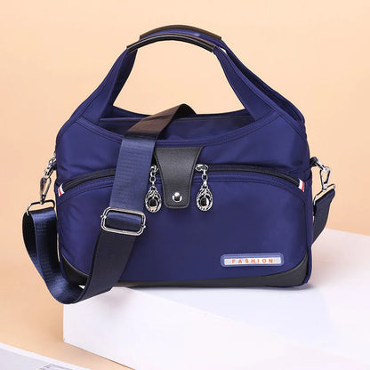 Crossbody Bag Hidden Zippers & Water-Repellent Nylon