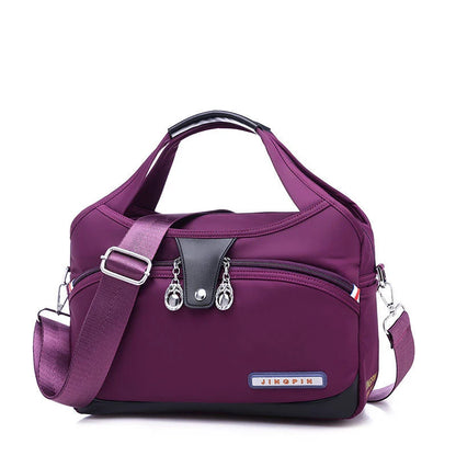 Crossbody Bag Hidden Zippers & Water-Repellent Nylon