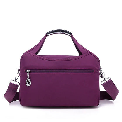Crossbody Bag Hidden Zippers & Water-Repellent Nylon