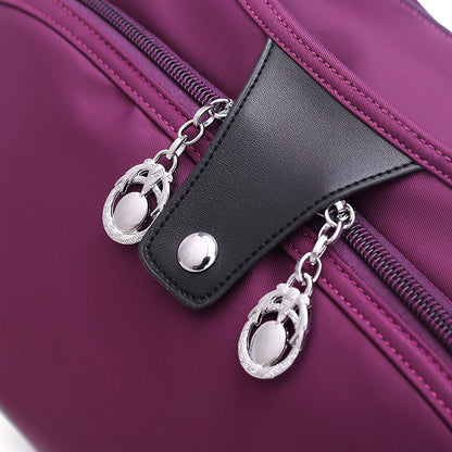 Crossbody Bag Hidden Zippers & Water-Repellent Nylon