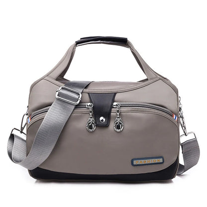 Crossbody Bag Hidden Zippers & Water-Repellent Nylon
