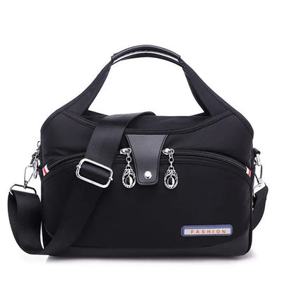 Crossbody Bag Hidden Zippers & Water-Repellent Nylon