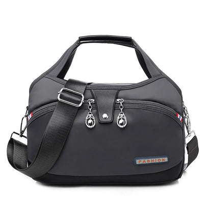 Crossbody Bag Hidden Zippers & Water-Repellent Nylon