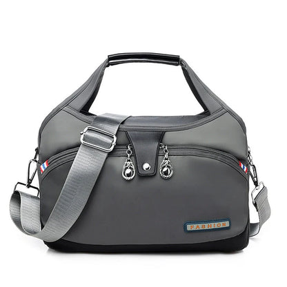 Crossbody Bag Hidden Zippers & Water-Repellent Nylon