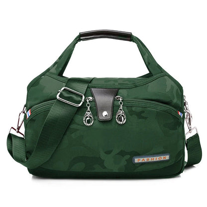 Crossbody Bag Hidden Zippers & Water-Repellent Nylon