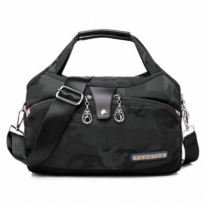 Crossbody Bag Hidden Zippers & Water-Repellent Nylon