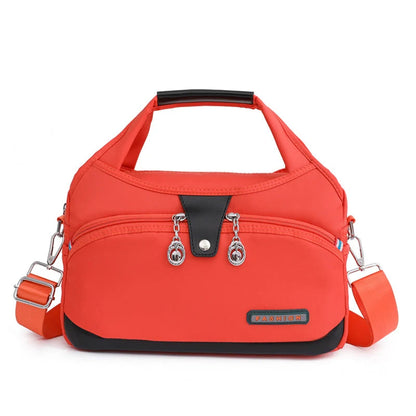 Crossbody Bag Hidden Zippers & Water-Repellent Nylon