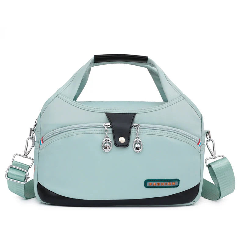 Crossbody Bag Hidden Zippers & Water-Repellent Nylon