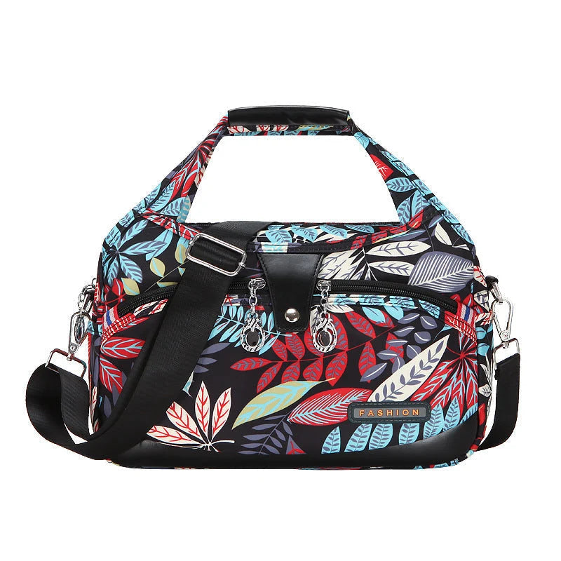 Crossbody Bag Hidden Zippers & Water-Repellent Nylon