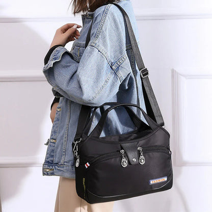 Crossbody Bag Hidden Zippers & Water-Repellent Nylon