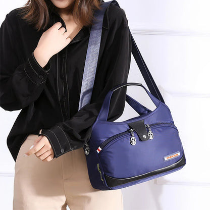 Crossbody Bag Hidden Zippers & Water-Repellent Nylon