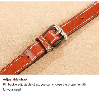 Crossbody Bag Leather-Look Multiple Compartments & Adjustable Strap
