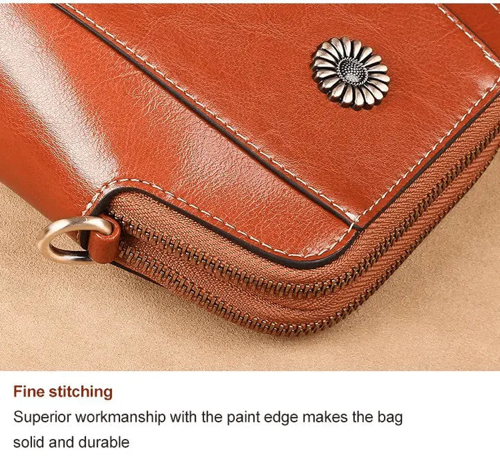 Crossbody Bag Leather-Look Multiple Compartments & Adjustable Strap
